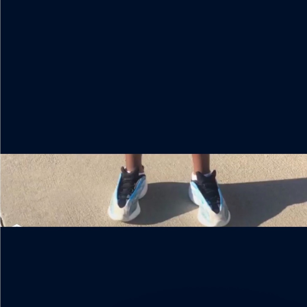 Yeezy Kids Sneakers - Black and Blue